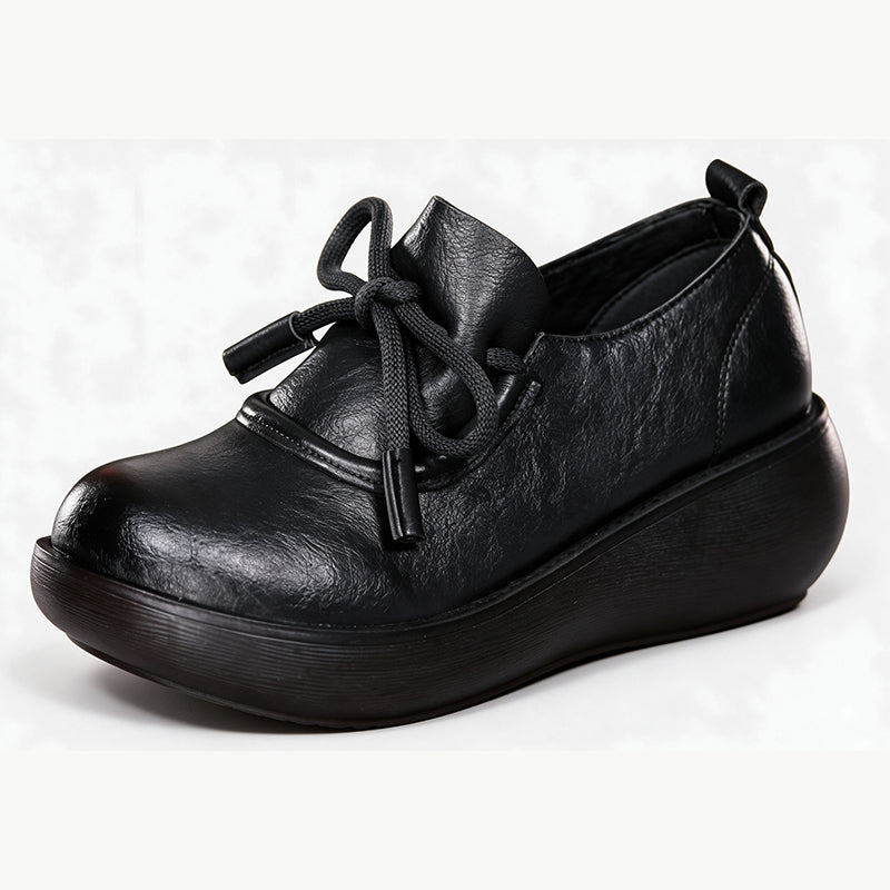 π’π’ New for autumn: vintage-style, solid-color, casual platform loafers.