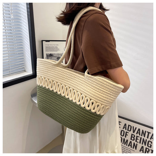 Women's Large-Capacity Straw Bag