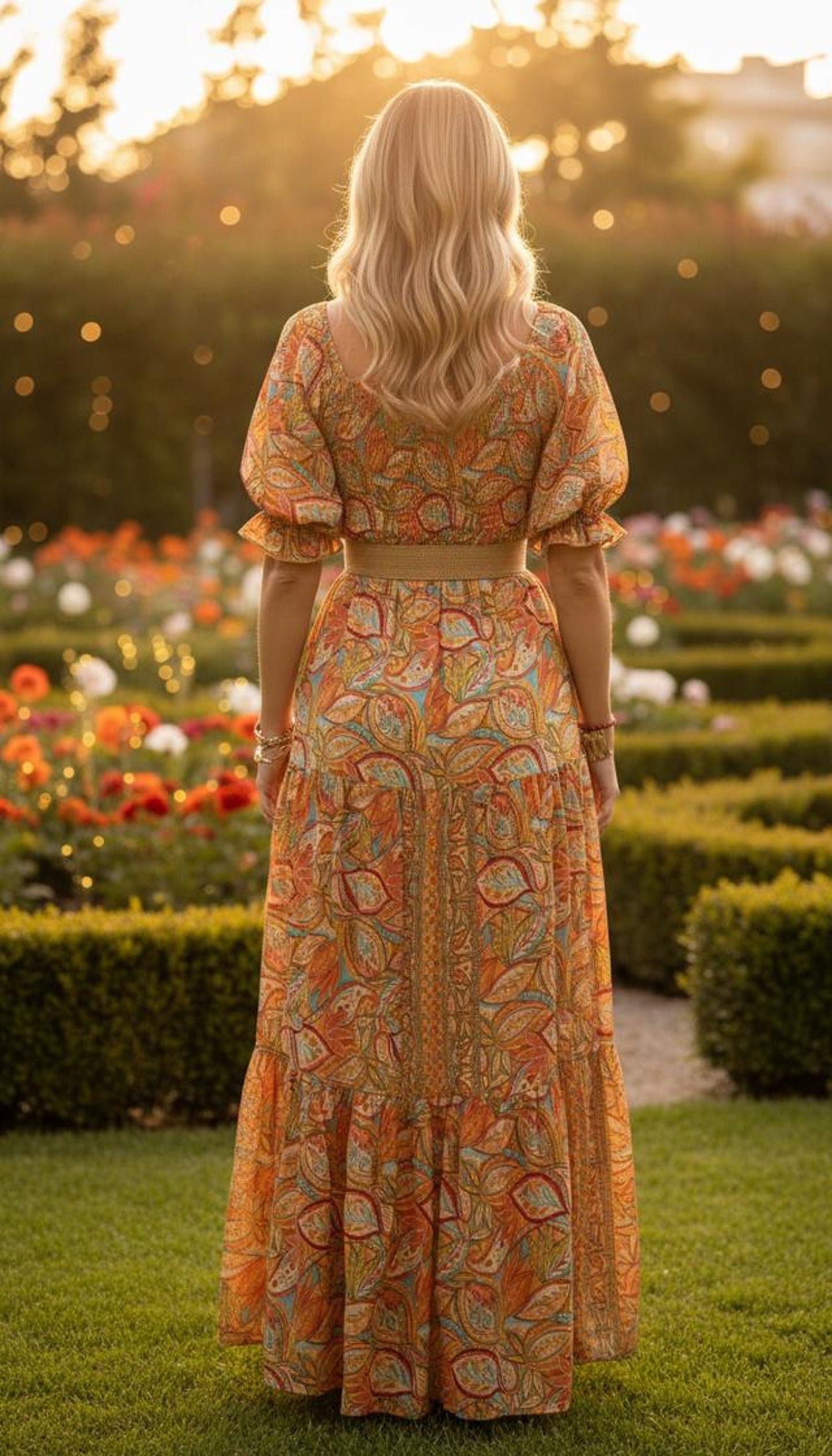 Summer Vacation Floral Maxi Dress for Women