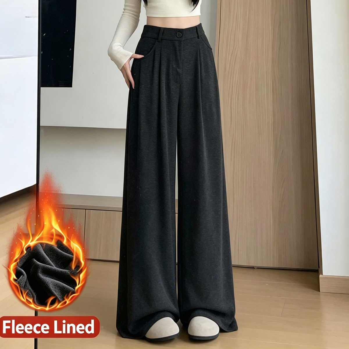 New Women's Fleece-Lined Trousers for Autumn/Winter 2026
