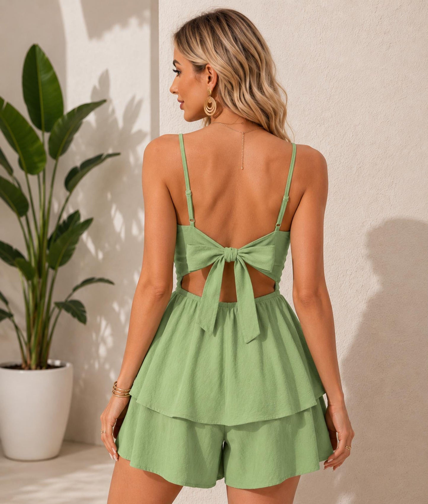 Tiered Ruffle Summer Vacation Mini Dress