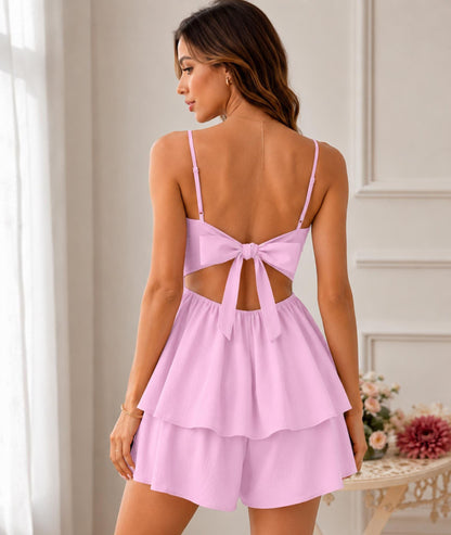 Tiered Ruffle Summer Vacation Mini Dress