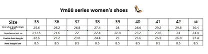 2026 Women's Gold Buckle High-Heeled Sandals