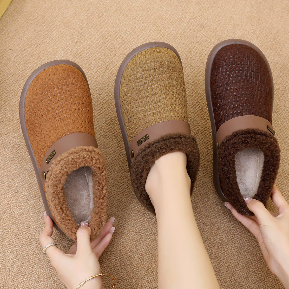 2026 winter new arrival: women's slip-on house slippers