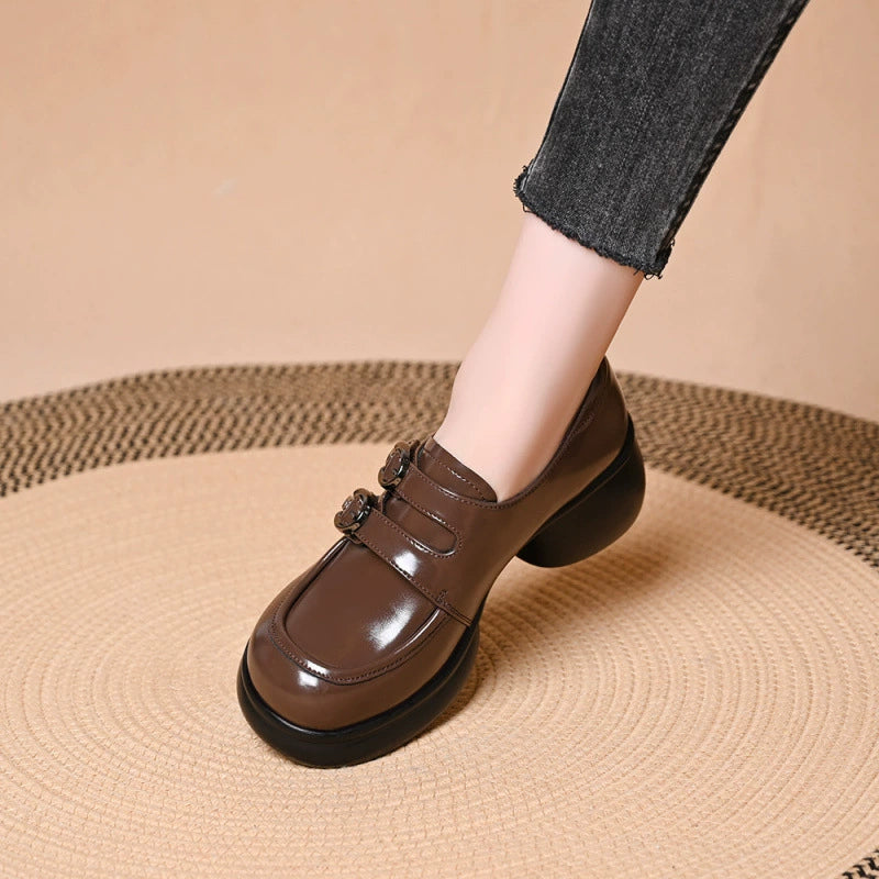 New Autumn Women's Platform Block-Heel Shoes