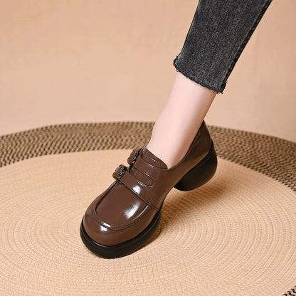 New Autumn Women's Platform Block-Heel Shoes