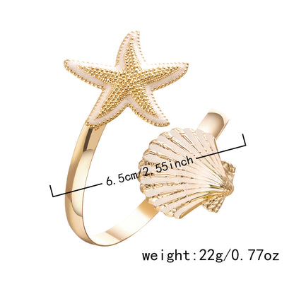 New Women's Bohemian Beach-Style Starfish and Seashell Bracelet
