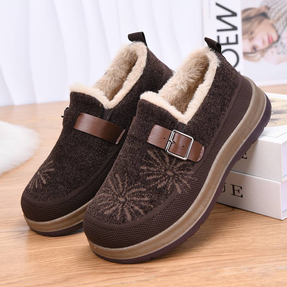 New Winter Fleece-Lined Warm Women's Shoes