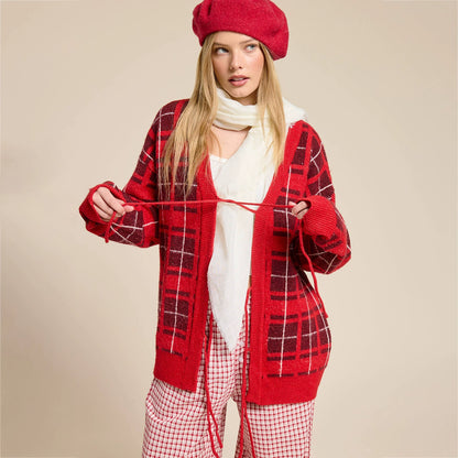 New Women's Long-Sleeve Knitted Cardigan for Autumn and Winter