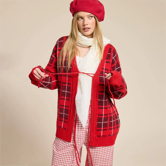 New Women's Long-Sleeve Knitted Cardigan for Autumn and Winter