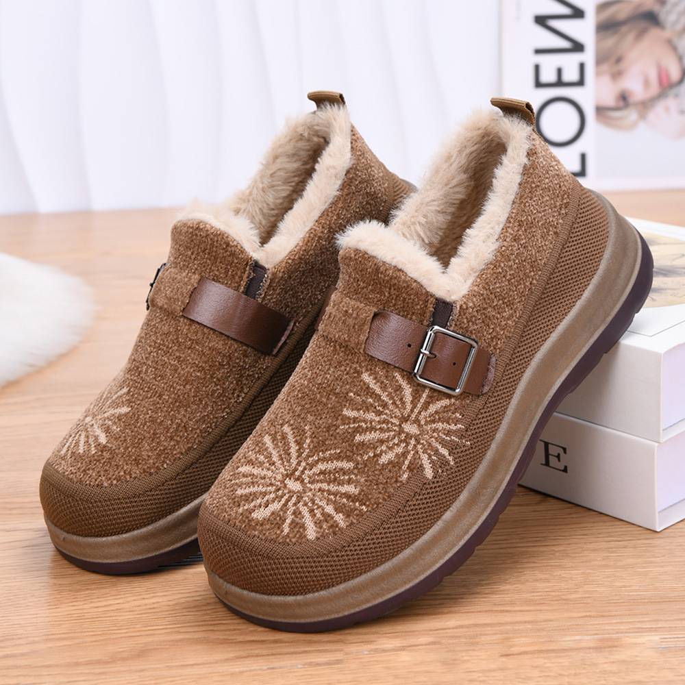 New Winter Fleece-Lined Warm Women's Shoes