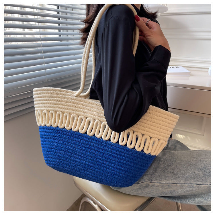 Women's Large-Capacity Straw Bag