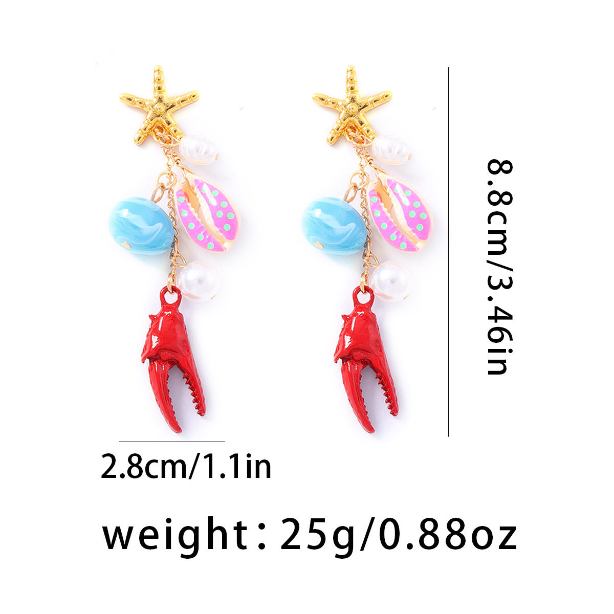 Stylish And Versatile Beach-Vacation Style Earrings