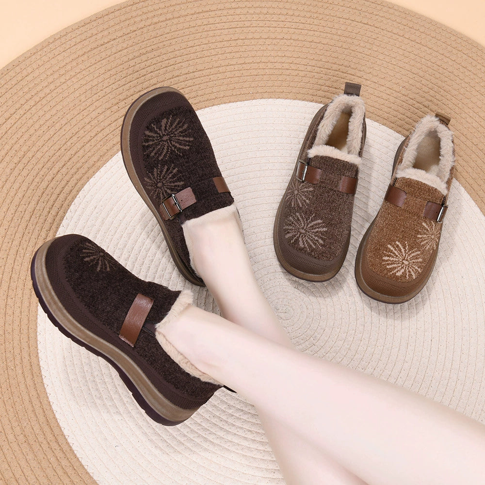 New Winter Fleece-Lined Warm Women's Shoes