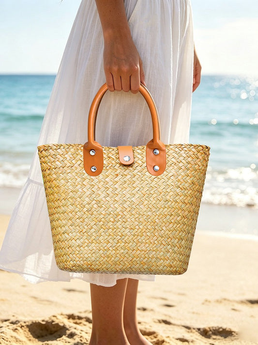 Stylish And Versatile New Woven Handbag For Women