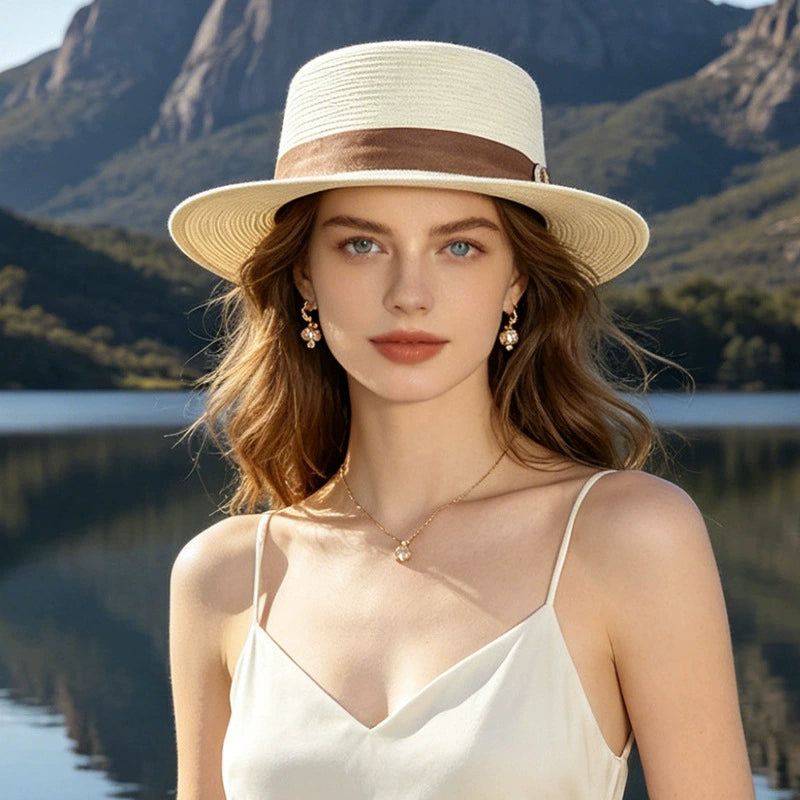Women's 2026 New Style Sunshade Flat Top Hat
