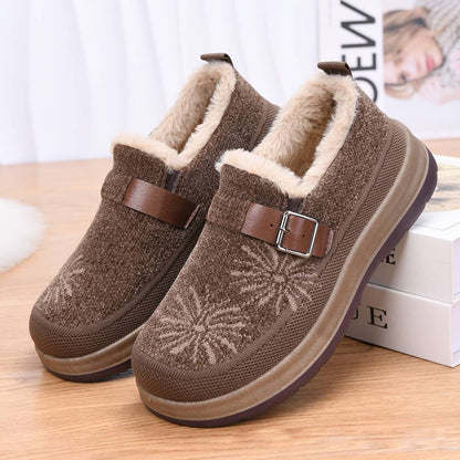 New Winter Fleece-Lined Warm Women's Shoes
