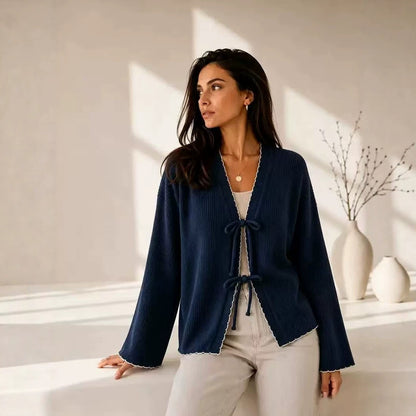 New Autumn/Winter Solid Color Loose Knit Cardigan