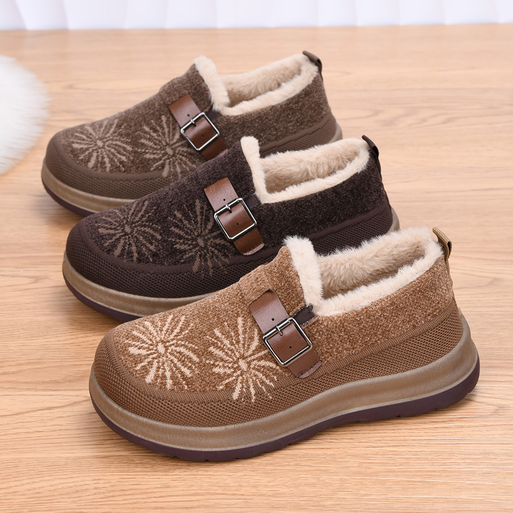 New Winter Fleece-Lined Warm Women's Shoes