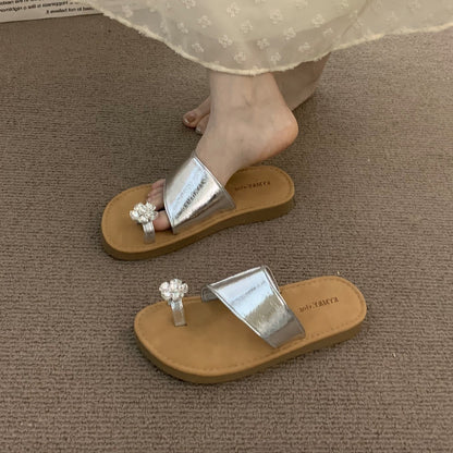 2026 Summer Rhinestone Slip-on Sandals