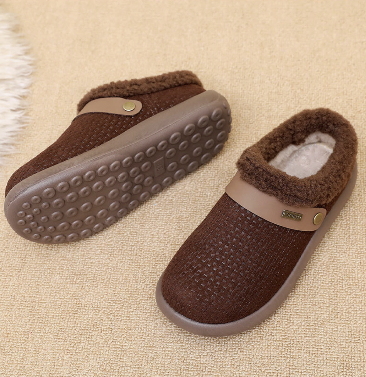 New Winter 2026 Slip-On Non-Slip Cotton House Shoes