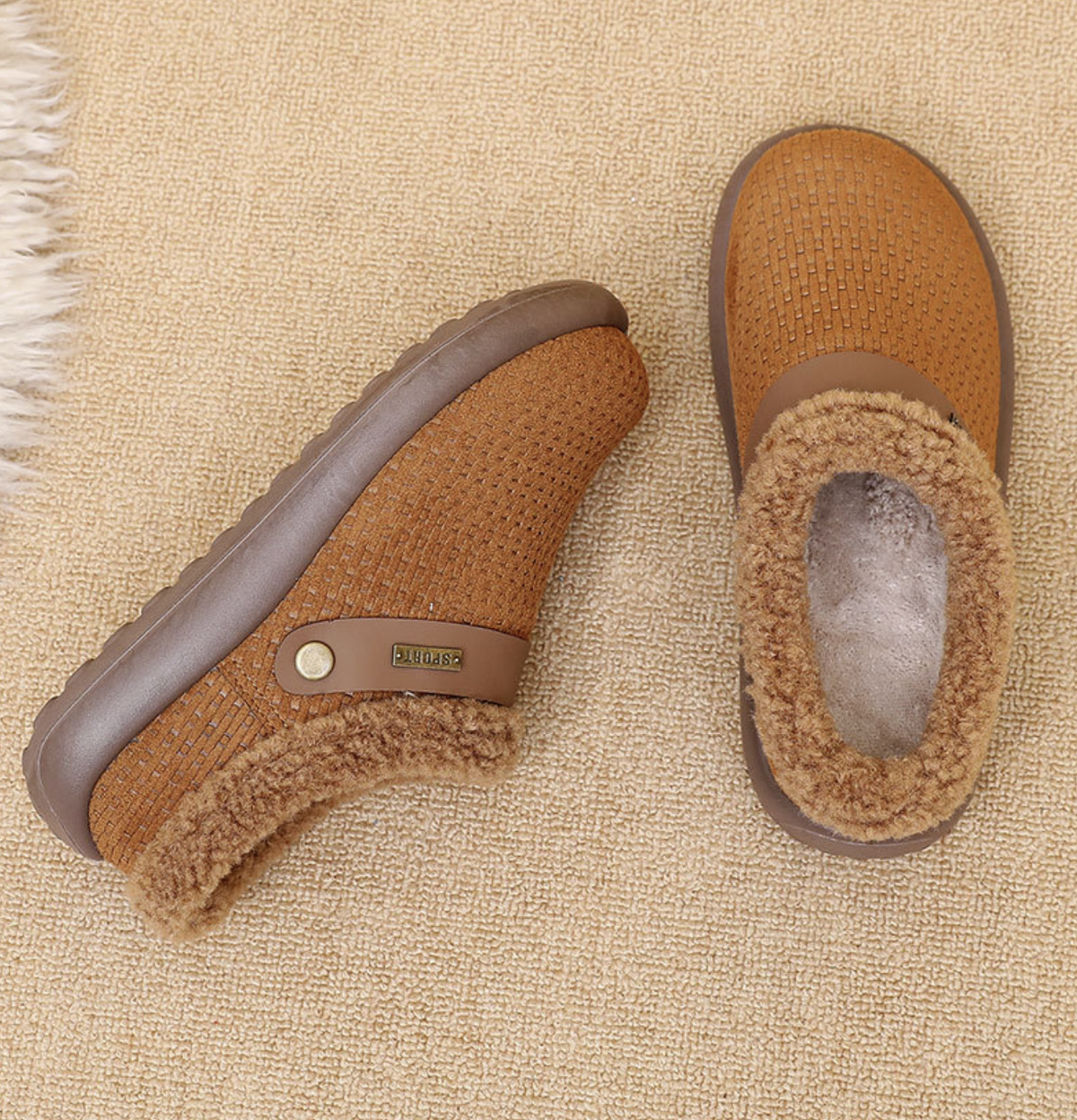 New Winter 2026 Slip-On Non-Slip Cotton House Shoes