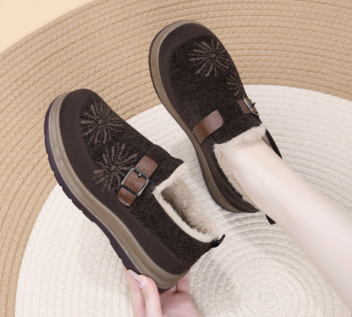 New Winter Fleece-Lined Warm Women's Shoes