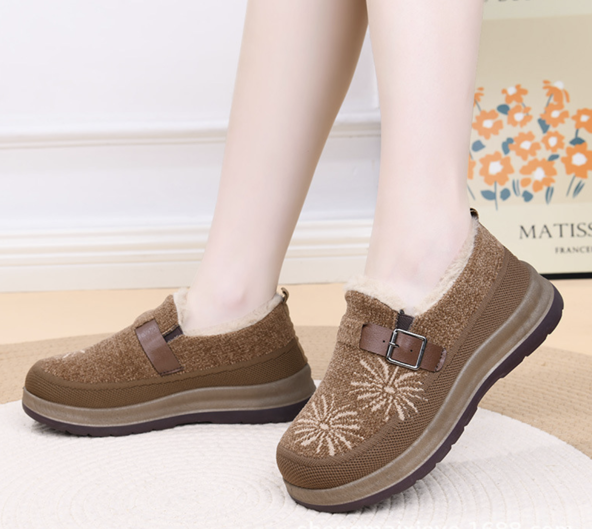 New Winter Fleece-Lined Warm Women's Shoes