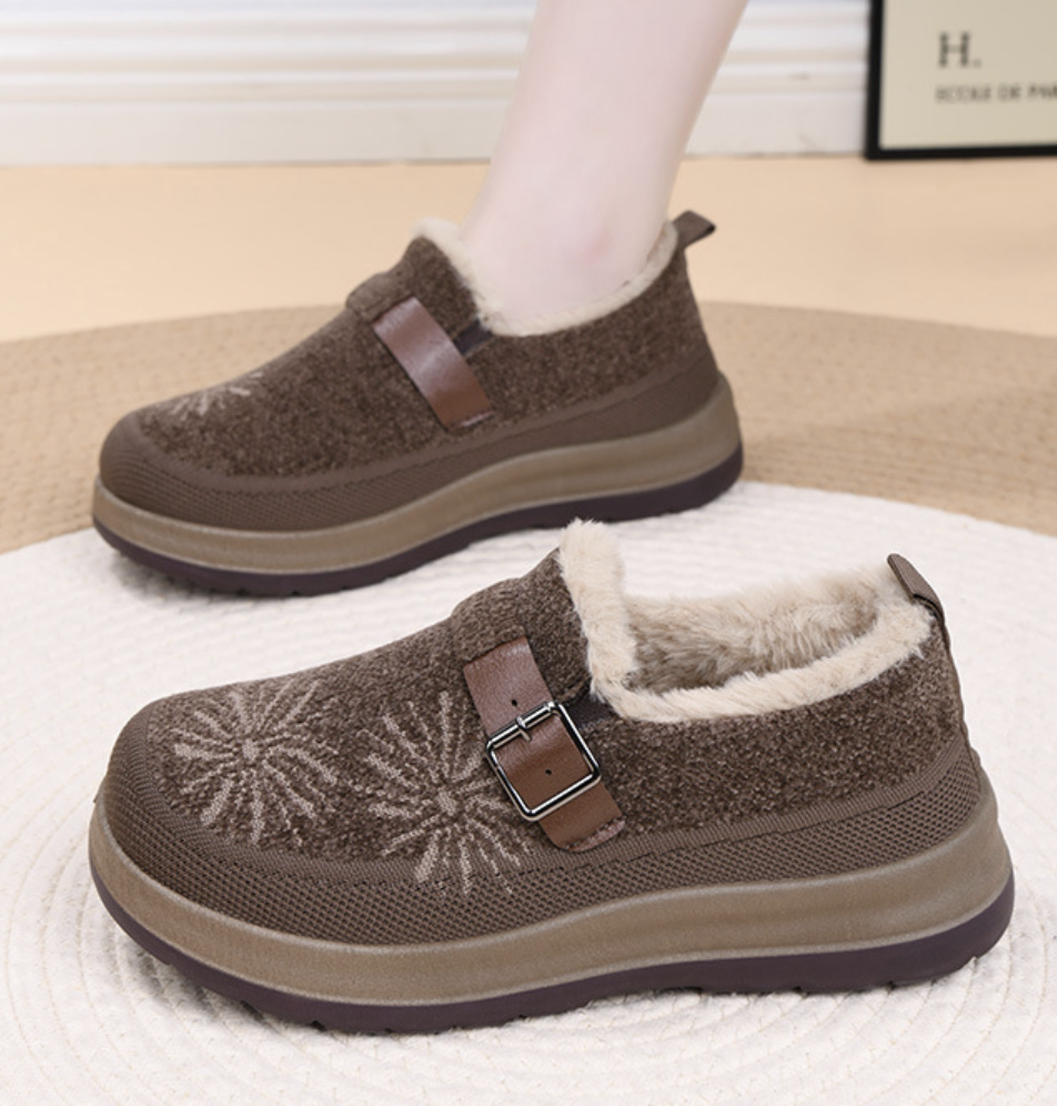 New Winter Fleece-Lined Warm Women's Shoes